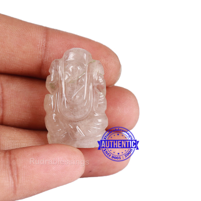 Smoky Quartz Ganesha Statue - 78 G