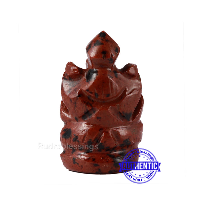 Mahagony Obsidian Ganesha Statue - 88 F