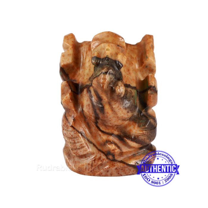 Picture Jasper Ganesha Statue - 92 B