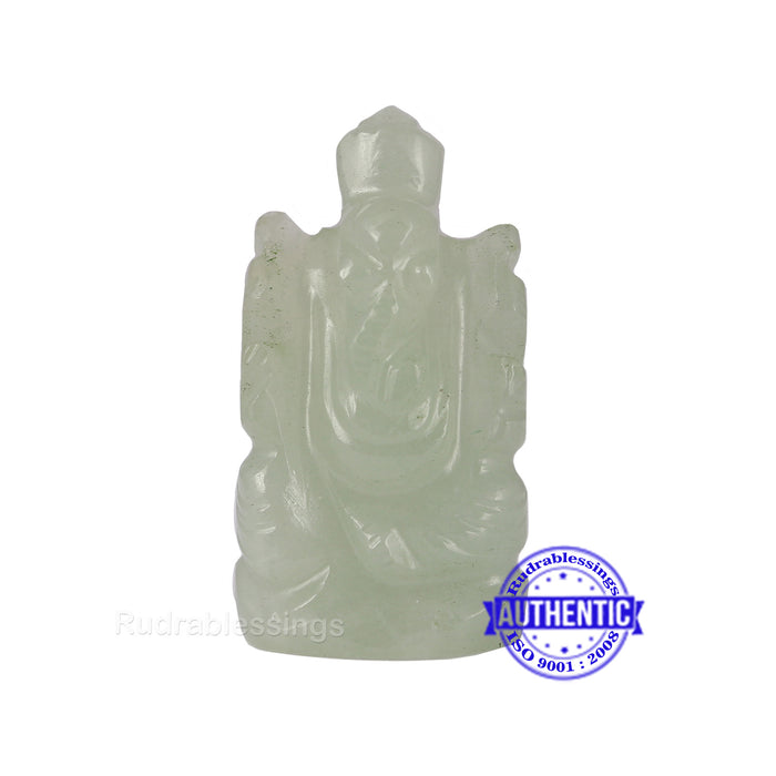 Light Green Aventurine Ganesha Statue - 97 B