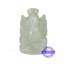 Load image into Gallery viewer, Light Green Aventurine Ganesha Statue - 97 D
