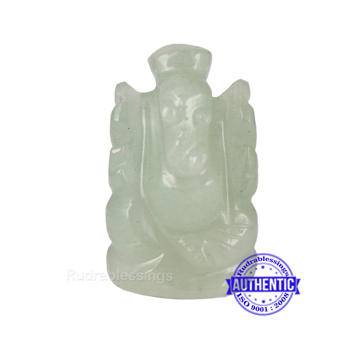 Light Green Aventurine Ganesha Statue - 97 D