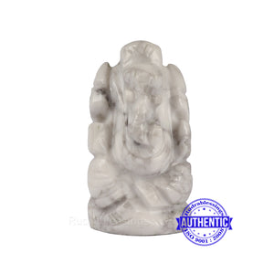 Howlite Ganesha Statue - 105 A