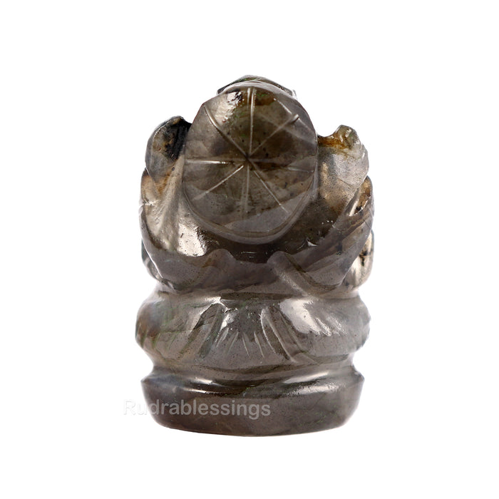 Labradorite Ganesha Statue - 102