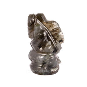 Labradorite Ganesha Statue - 102