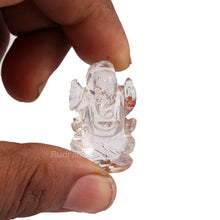 Load image into Gallery viewer, Rock Crystal (Sphatik) Ganesha Statue - 107
