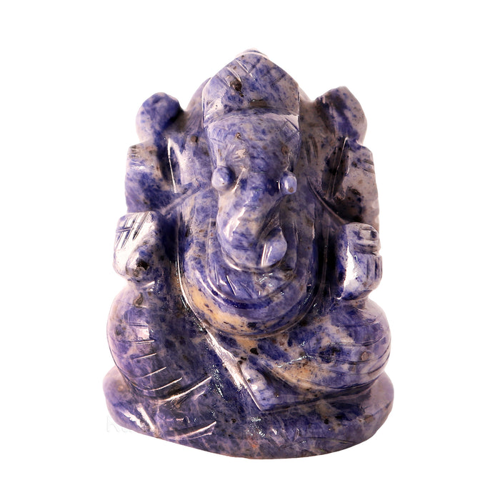 Sodalite Ganesha Statue
