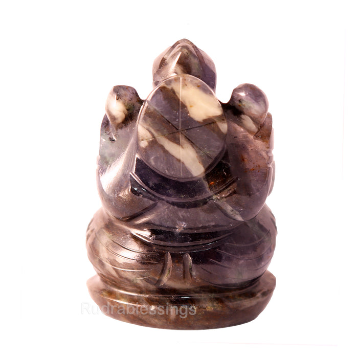 Labradorite Ganesha Statue - 47