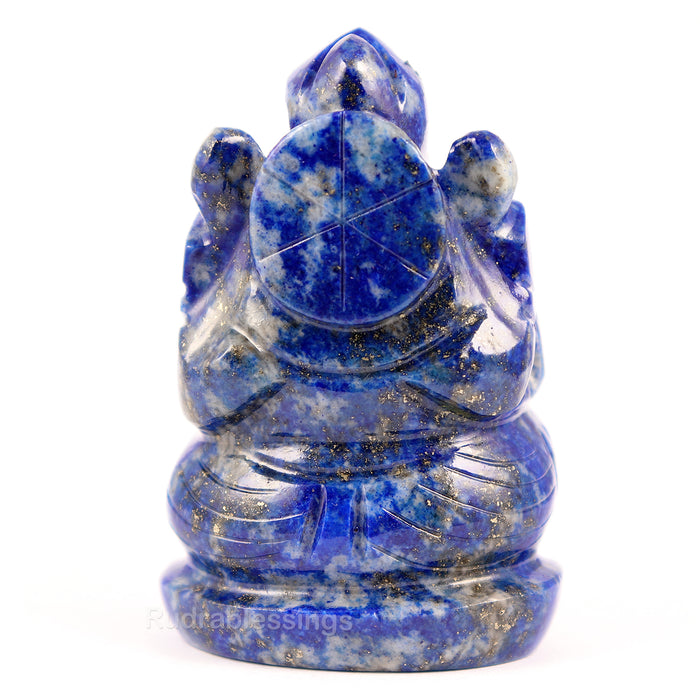 Lapis Lazuli Ganesha Statue - 58