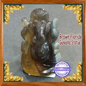 Light Brown Floride Ganesha Statue