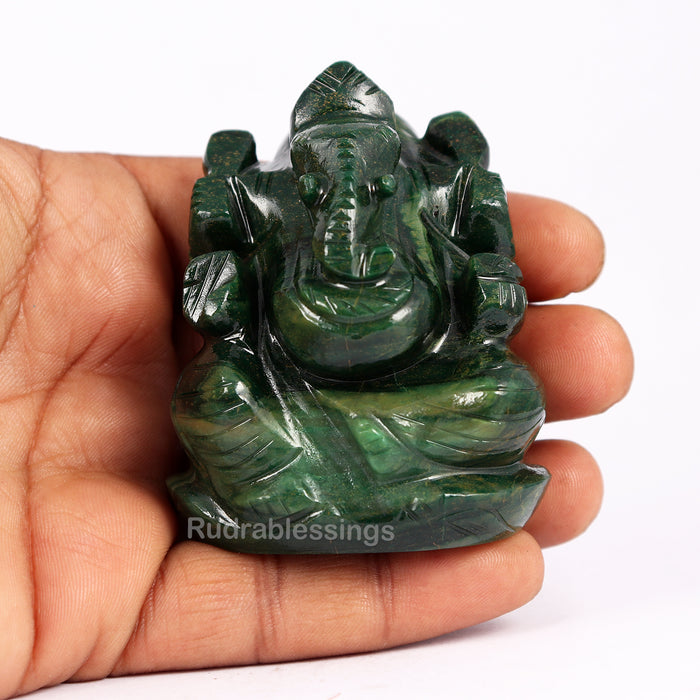 Buddh Stone Ganesha Statue - 65