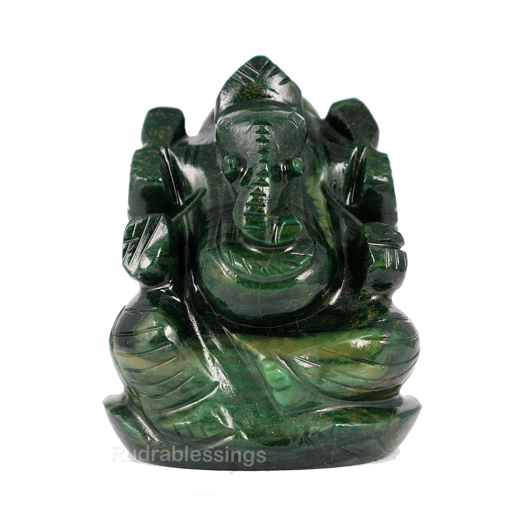 Buddh Stone Ganesha Statue - 65