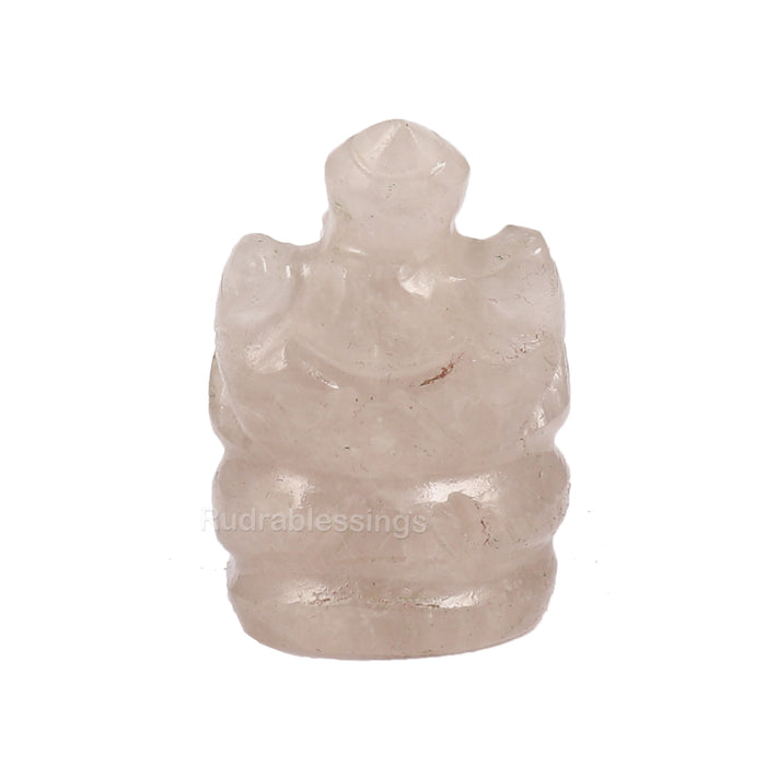 Smoky Quartz Ganesha Statue - 78