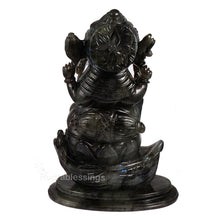 Load image into Gallery viewer, Labradorite Ganesha Statue - 83
