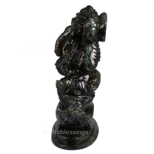 Labradorite Ganesha Statue - 83