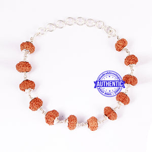10 Mukhi Ganesha Rudraksha Bracelet (Pure silver)