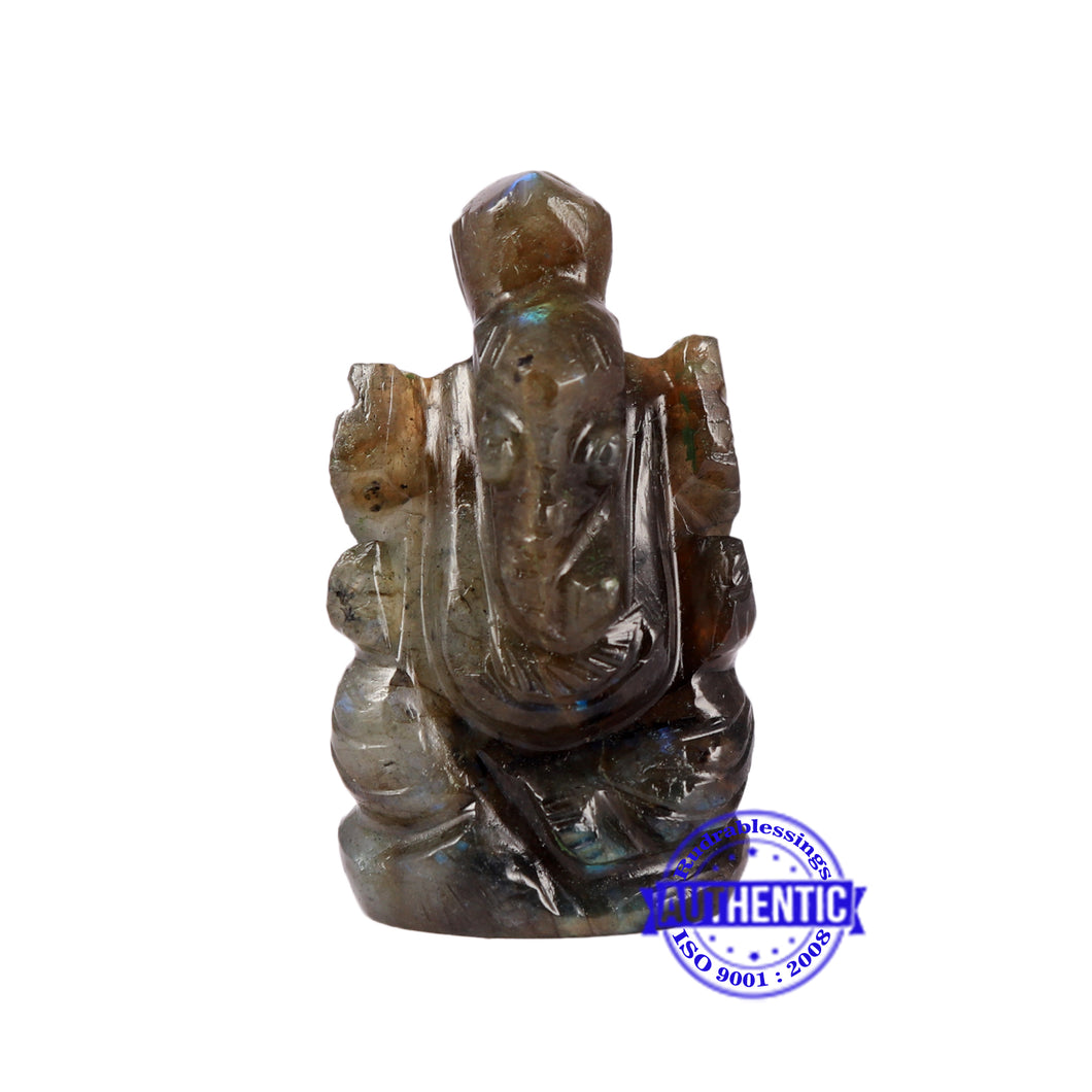 Labradorite Ganesha Statue - 102 K