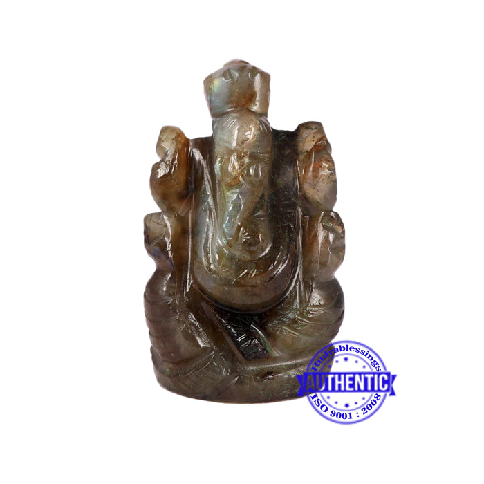 Labradorite Ganesha Statue - 102 L