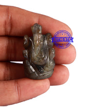 Load image into Gallery viewer, Labradorite Ganesha Statue - 102 L
