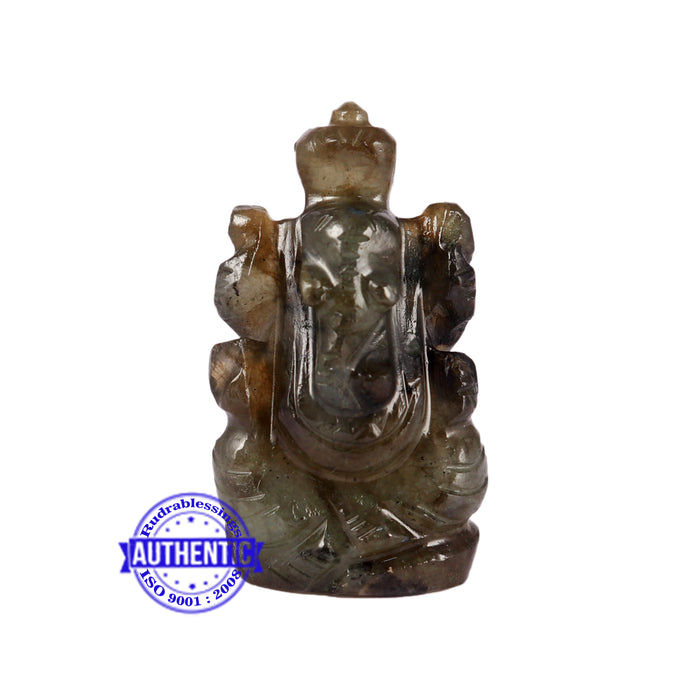 Labradorite Ganesha Statue - 102 M