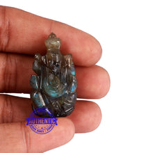 Load image into Gallery viewer, Labradorite Ganesha Statue - 102 N
