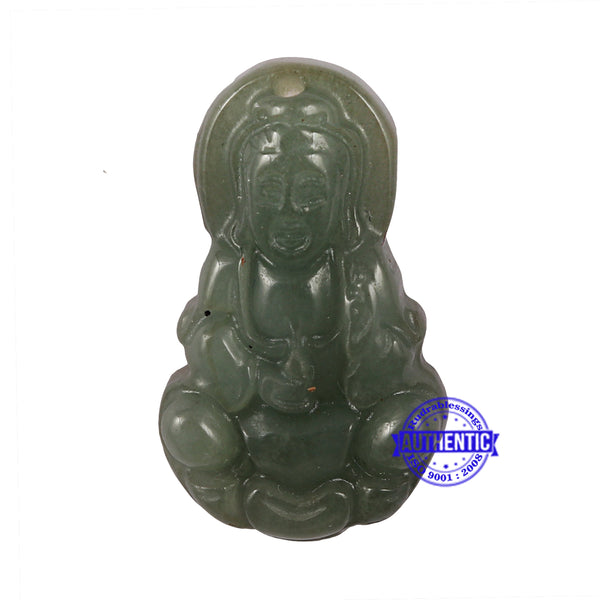 Green Jade Buddha Statue - 7