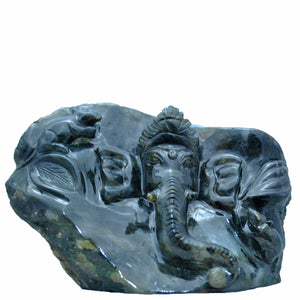 Labradorite Ganesha Statue