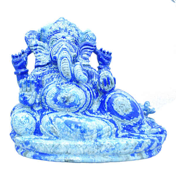 Lapis Lazuli Ganesha Statue - 5