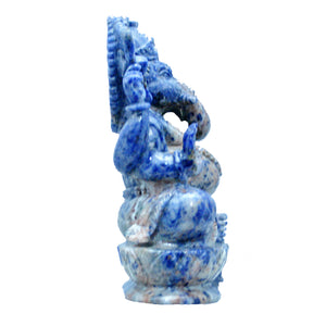 Lapis Lazuli Ganesha Statue - 4