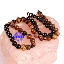 Load image into Gallery viewer, Tiger Eye + Black Onyx Stone Mala
