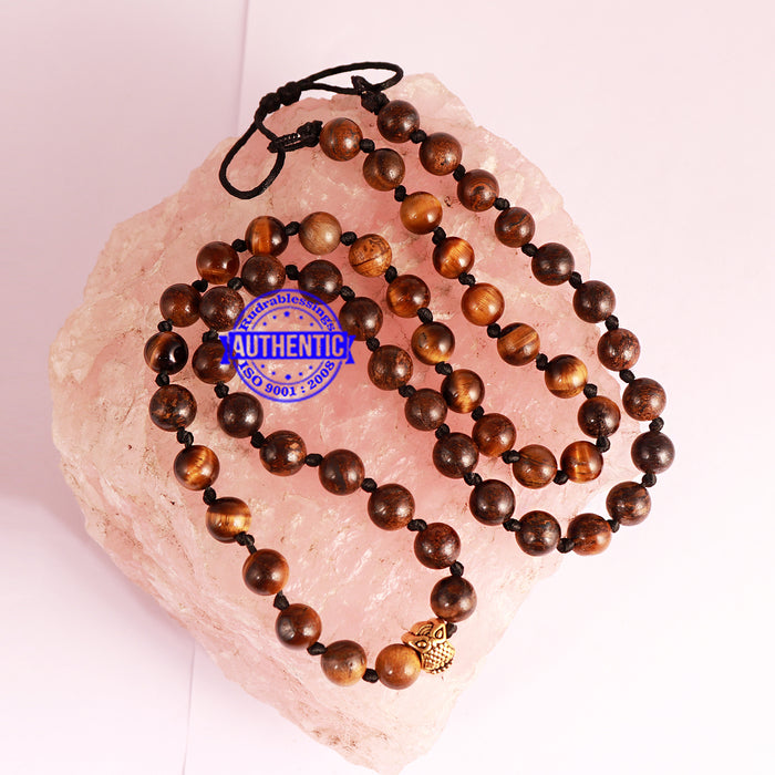 Tiger Eye + Bronzite Stone Mala