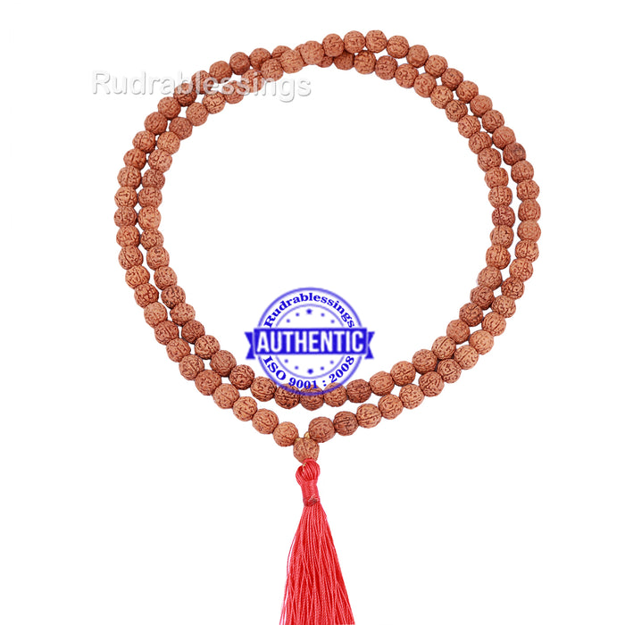 5 mukhi Chikna Rudraksha Mala