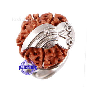7 Mukhi Nepalese Rudraksha Ring - 13