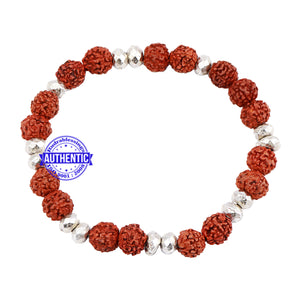 Parad Beads + Rudraksha Bracelet