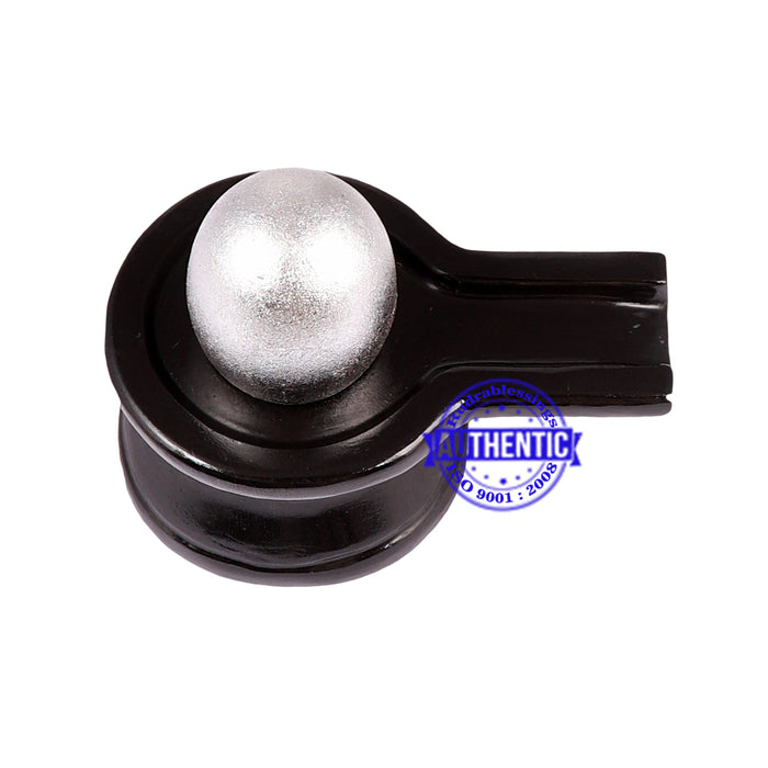 Parad Shivlinga with Black Agate Jalhari