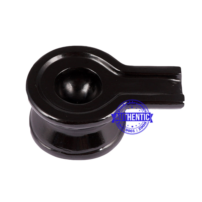 Parad Shivlinga with Black Agate Jalhari