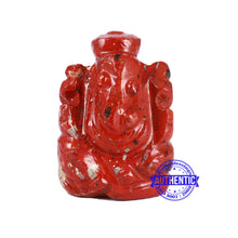 Load image into Gallery viewer, Red Jasper Ganesha Statue - 119 D
