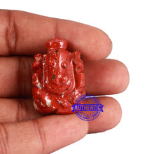 Load image into Gallery viewer, Red Jasper Ganesha Statue - 119 D
