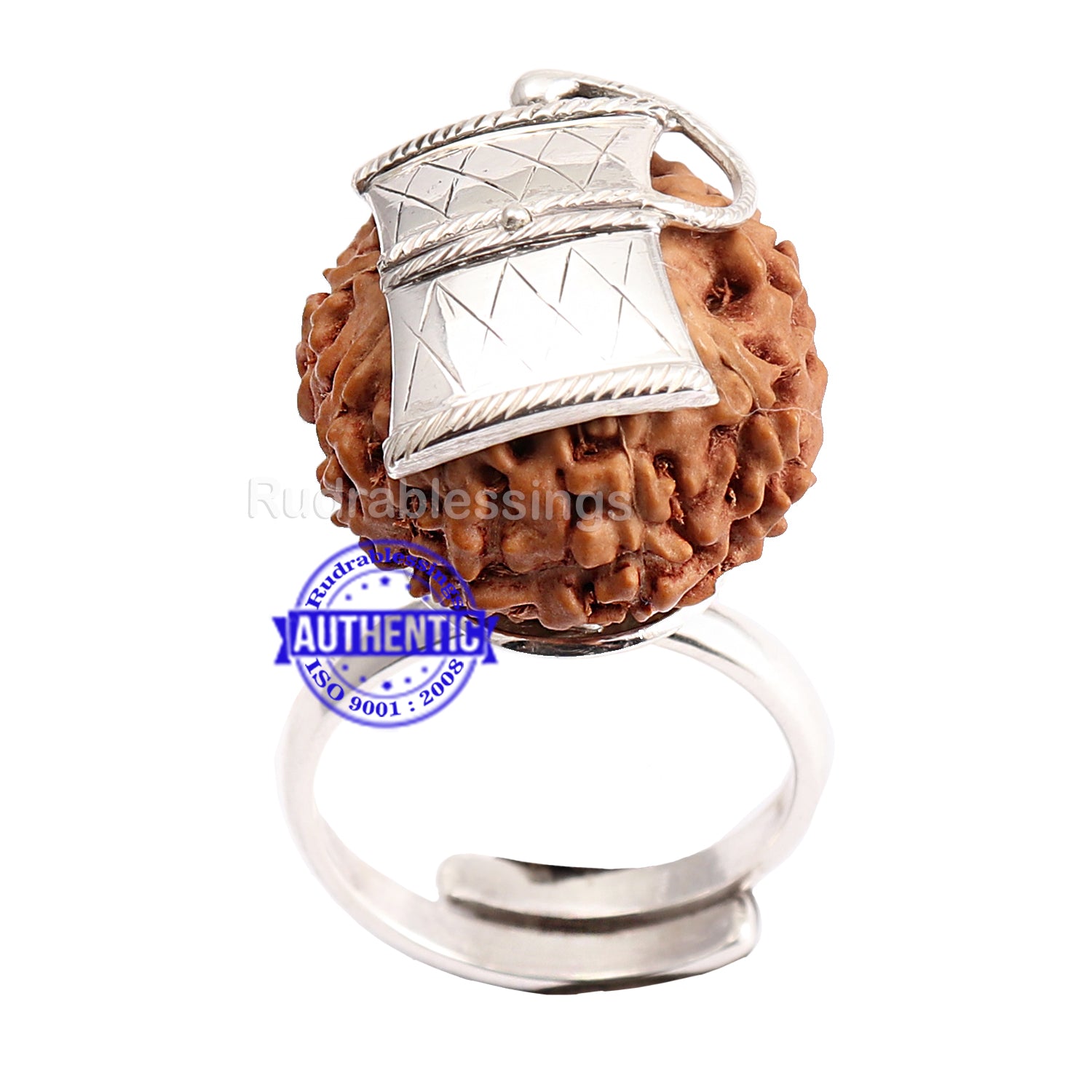 Product Name: *Rudraksha Trishul Damroo Oxidised Silver Plated Ring for  Men/Women... | Rings for men, Thumb rings, Silver