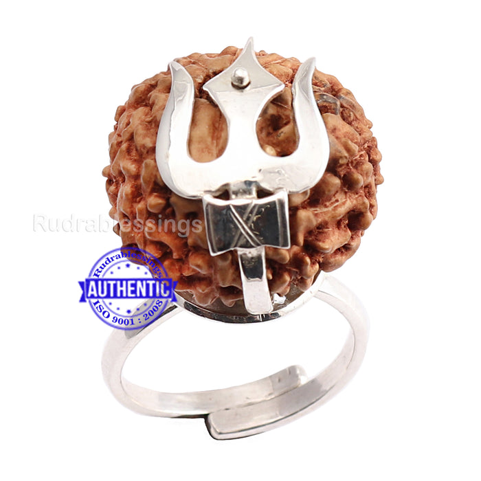 10 Mukhi Indonesian Rudraksha Ring - 2