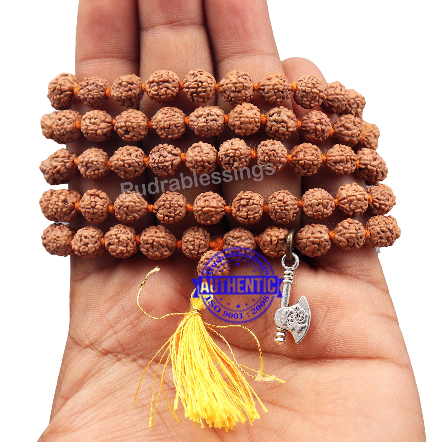 mukhi Rudraksha mala with Accessory Axe