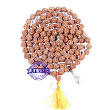 Load image into Gallery viewer, 5 mukhi Rudraksha mala with Accessory Axe
