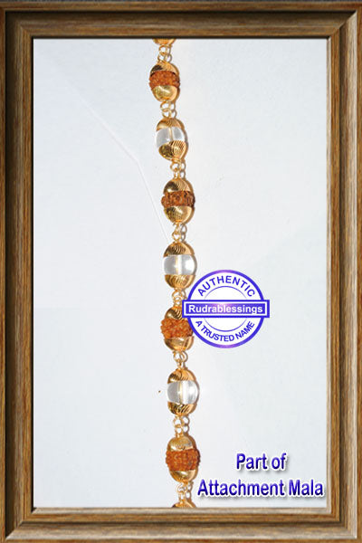 Rudraksha Sphatik Attachment Mala