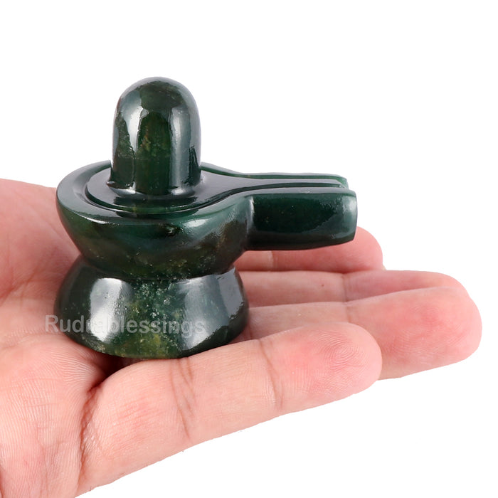 Dark Green Aventurine Shivlinga - 21