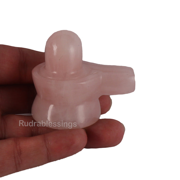 Rose Quartz Shivlinga - 22