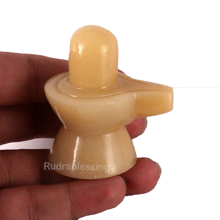 Off White Agate Shivlinga - 23