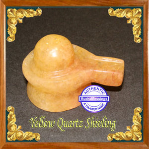 Yellow Quartz Shivlinga - 2