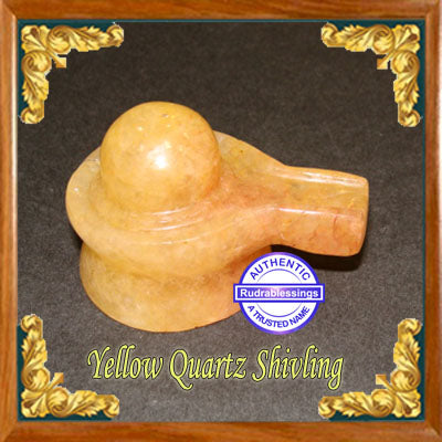 Yellow Quartz Shivlinga - 2