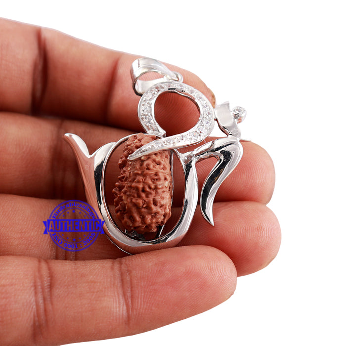 Exclusive Designer OM Pendant with 14 Mukhi Rudraksha