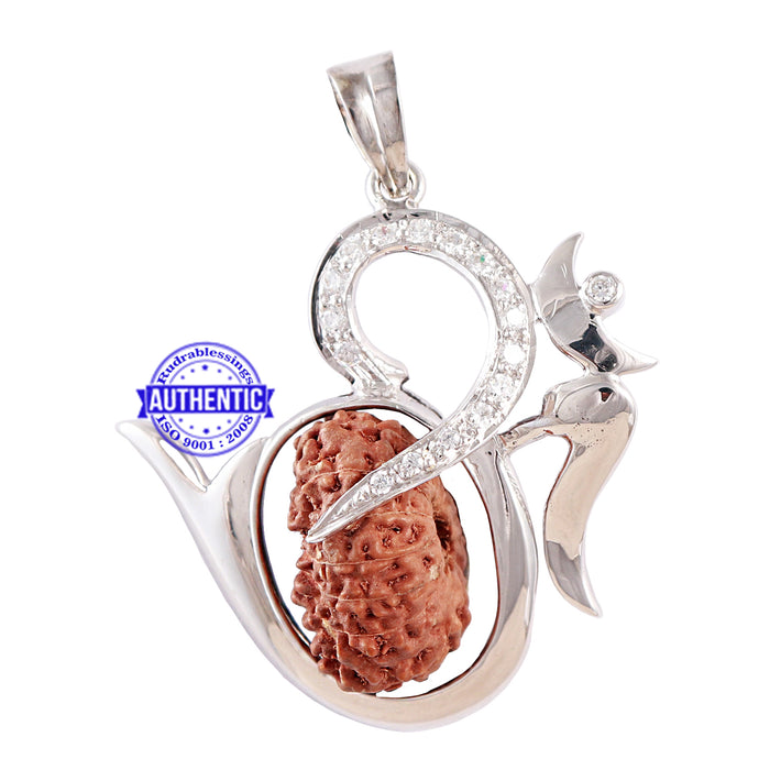 Exclusive Designer OM Pendant with 14 Mukhi Rudraksha